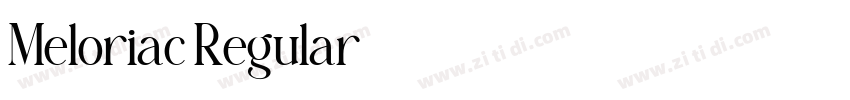 Meloriac Regular字体转换